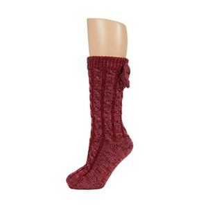 UGG WOMEN'S FLEECE LINED SOCK RED NEW WITH‎ TAGS